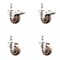 Service Caster 3 Inch 316SS High Temp Glass Filled Nylon 10mm Stem Caster Lock Brake, 2PK SS316TSTTL20S314-GFNSHT-M1015-2-S2 - alternate 1